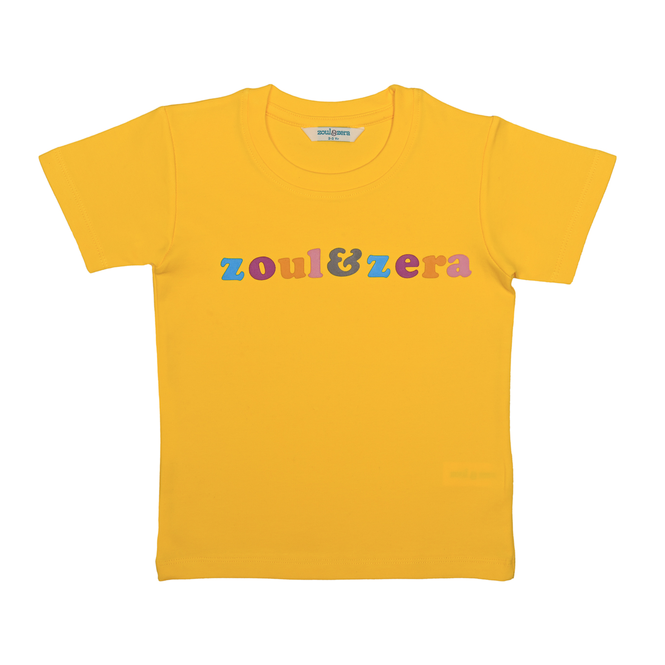 Zoul & Zera boys zoul&zera puff print yellow t shirt
