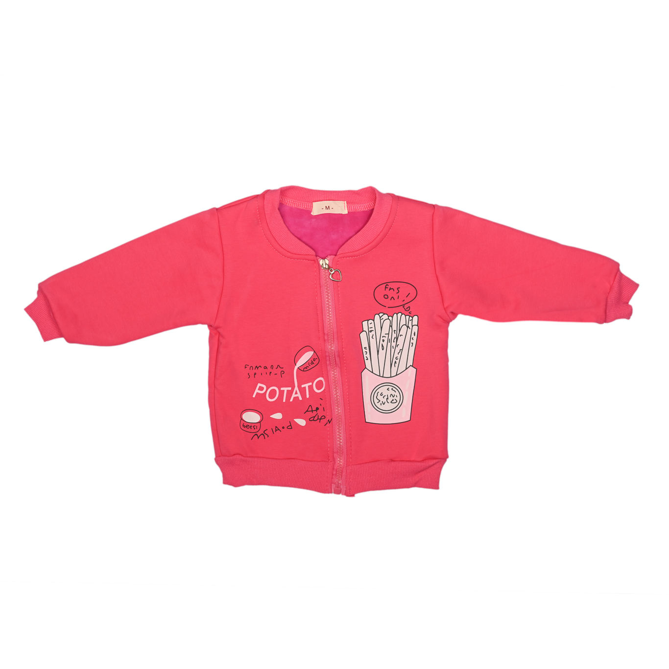 Zoul & Zera boy pink printed sweat shirt