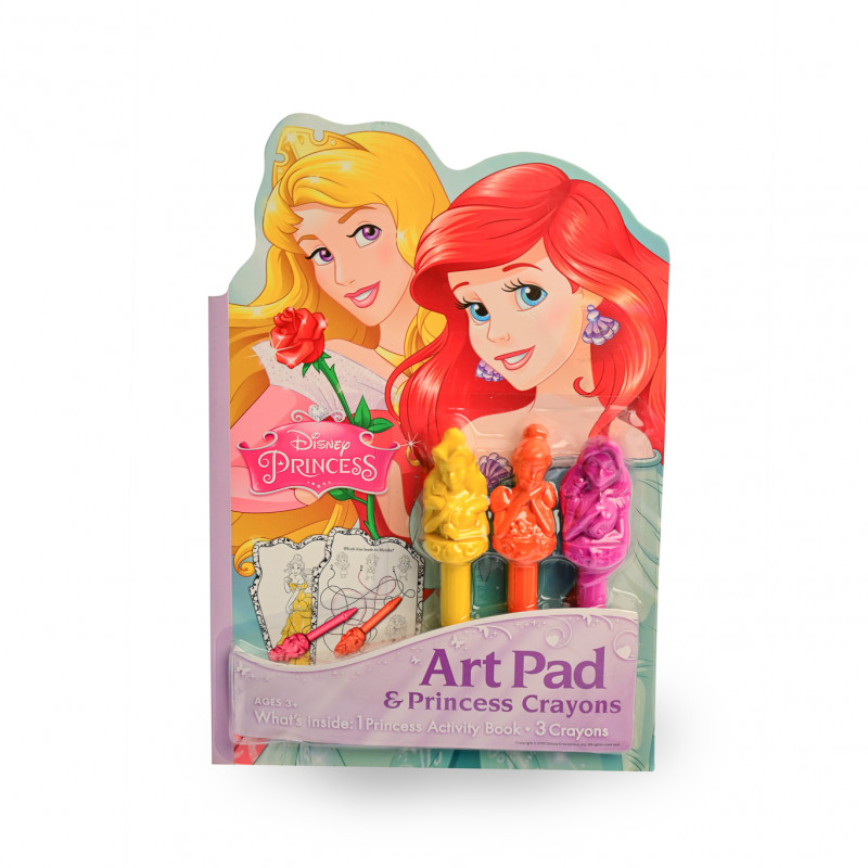Zoul & Zera Disney Princess Art Pad and Sculpted Princess  Crayons